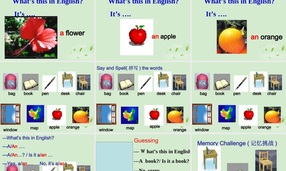 七年级英语上册 Starter Module 2 Unit 1 It s a classroom1课件 外研版 课件