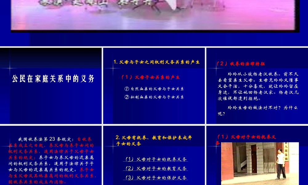 八年级政治 公民在家庭关系中的义务课件