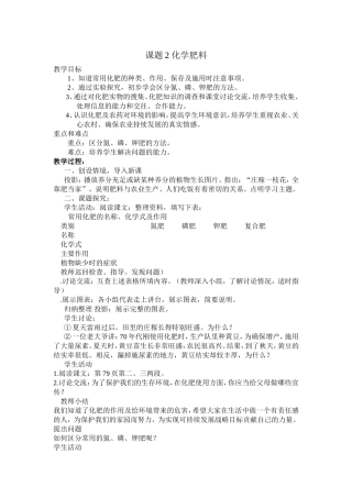 课题2-化学肥料