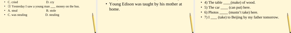 八年级英语下册 Unit 5 Young Thomas Edison复习课件 北京课改版 课件