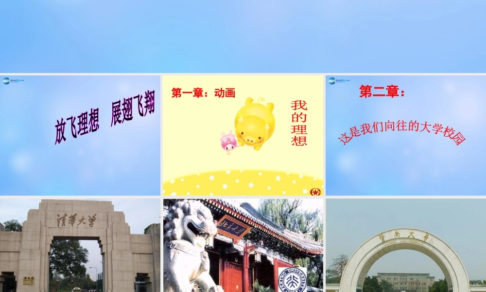 中学主题班会(放飞理想 展翅飞翔)课件