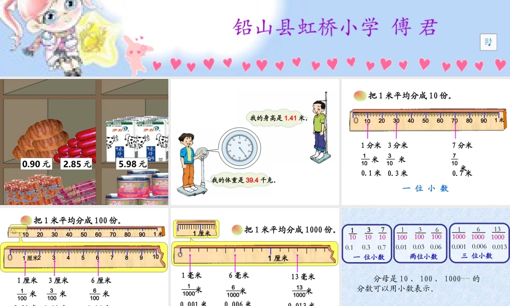 小数的产生和意义课件