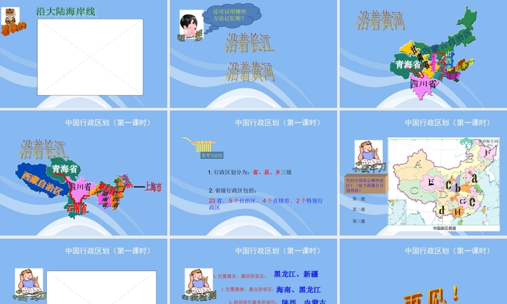 八年级地理上册 中国行政区划课件 商务星球版 课件