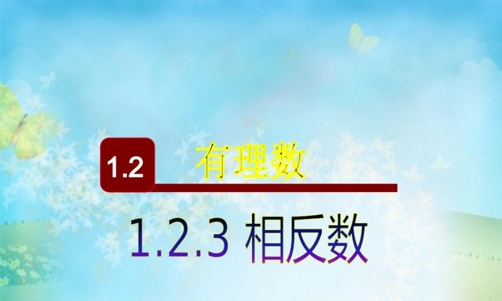1.2.3--相反数