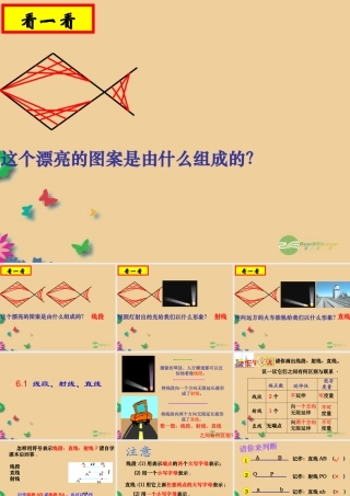 山东省东营市七年级数学(线段、射线、直线) 课件 人教新课标版 课件