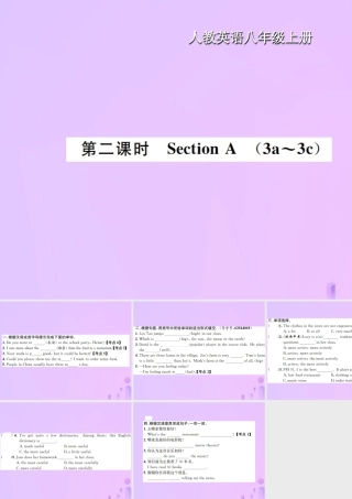 八年级英语上册 Unit 4 What is the best movie theater(第2课时)Section A习题课件 (新版)人教新目标版 课件