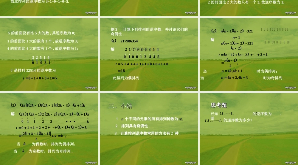 全排列 高二数学排列与组合课件集合 人教版 高二数学排列与组合课件集合 人教版