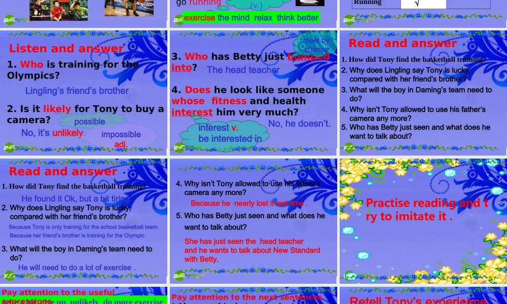 九年级英语上册 Module 10 Fitness综合课件 外研版 课件