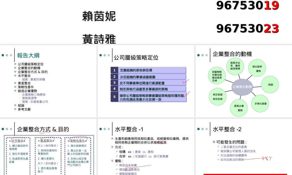 公司层级策略：水平整合、垂直整合与策略性委外