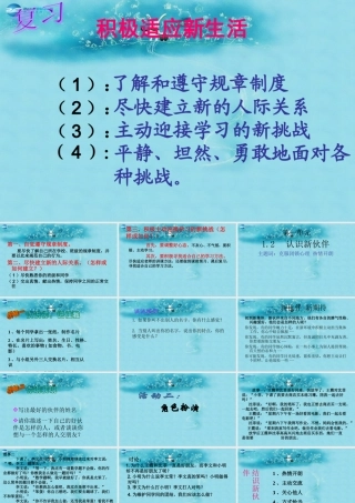 中学七年级政治上册 1.2 认识新伙伴课件 粤教版