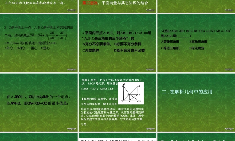 向量的应用 新课标 人教版 课件