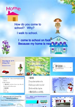 八年级英语下册 unit5 How do you come to school   Whylesson33 课件 冀教版 课件