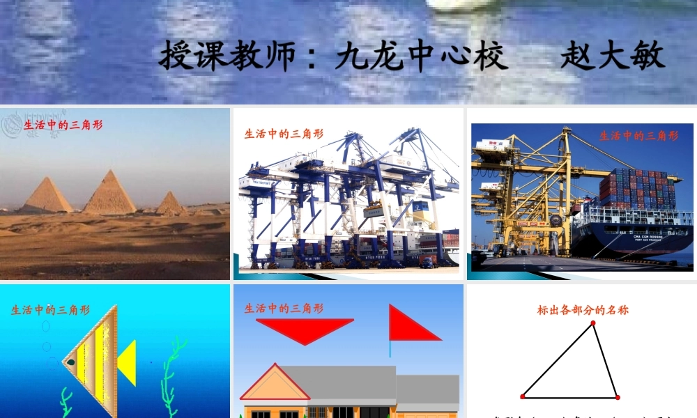 四年级下册：三角形的特性