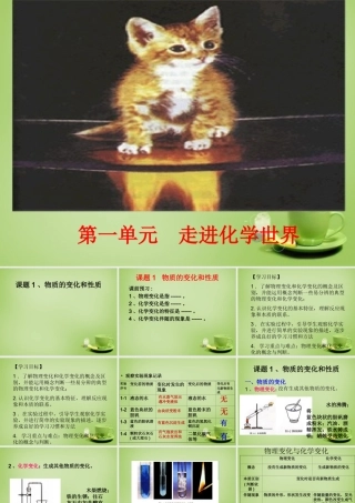 中学九年级化学上册 1.1 物质的变化和性质课件 (新版)新人教版 课件