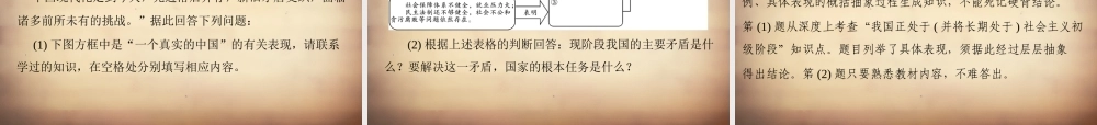学典中考政治总复习 专题突破五 认清基本国情 了解基本国策 认识发展战略课件 新人教版 课件