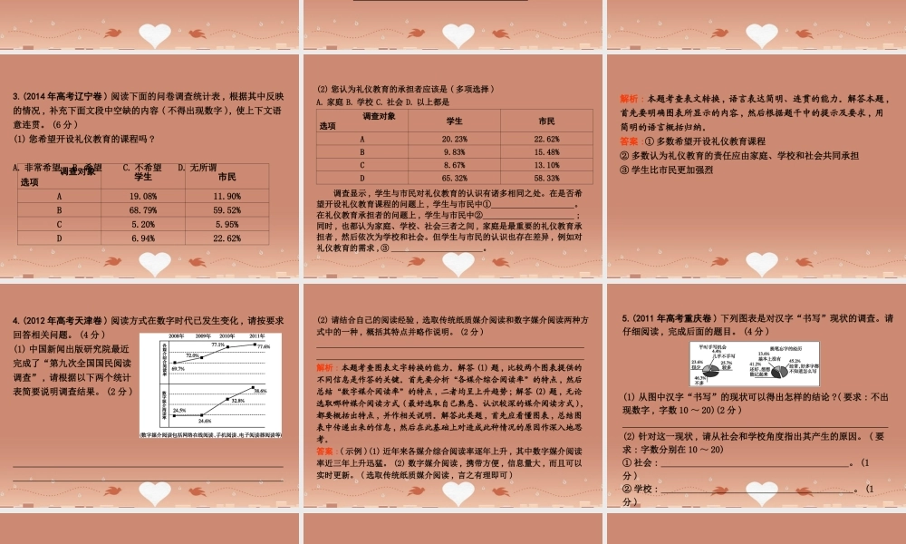 新课标卷高三语文专题复习十四图文转换检测课案1表文转换课件