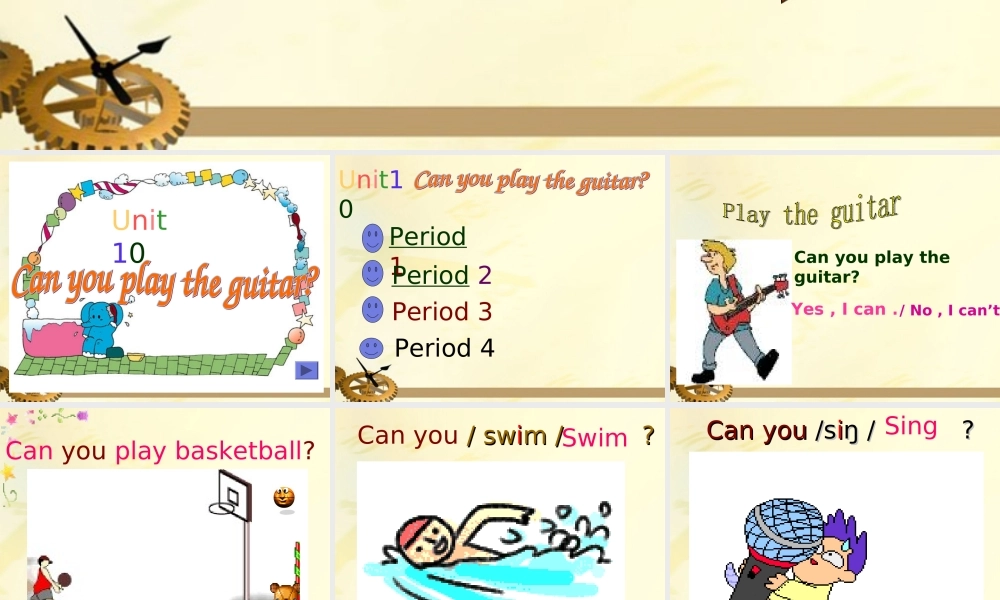 七年级英语上册 10danyuan 课件  人教新目标版 课件