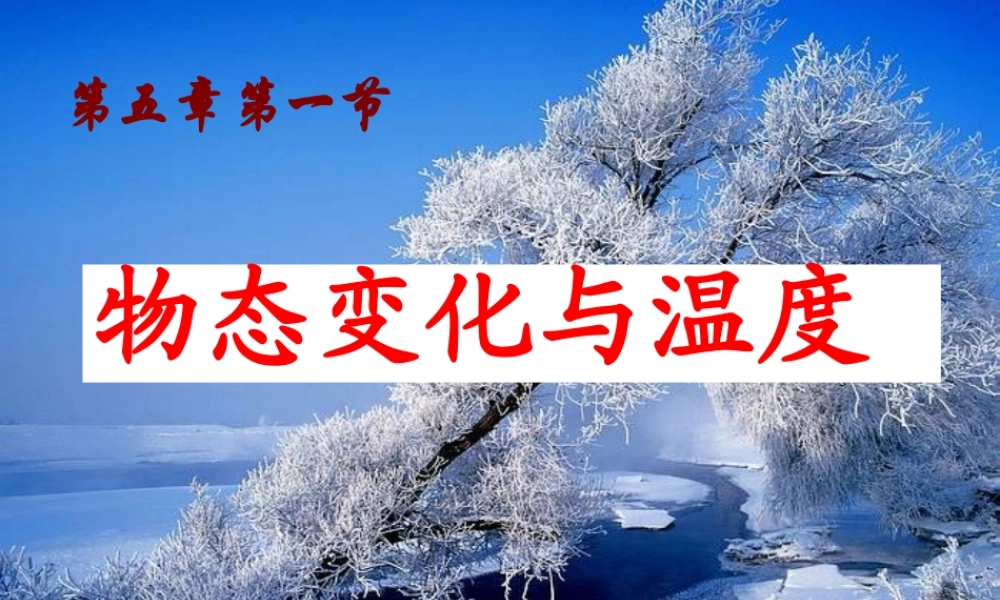 物态变化与温度(精品)