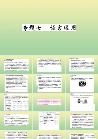 九年级语文上册 专题七 语言运用作业课件 新人教版 课件