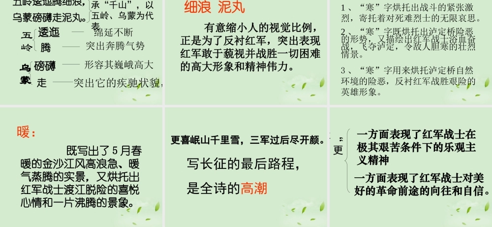 八年级语文上册(长征)课件 人教新课标版 课件