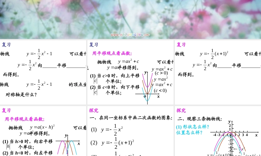 九年级数学下册 261  二次函数5精品课件 人教新课标版 课件
