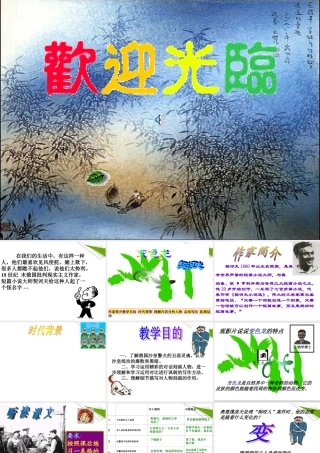 九年级语文下册(变色龙)课件 人教新课标版 课件