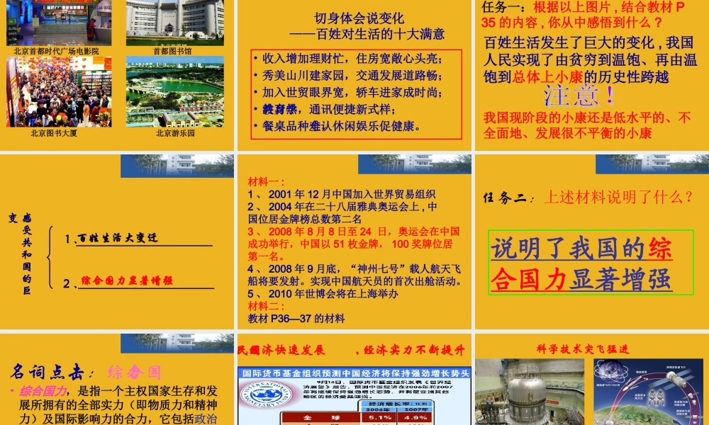 九年级政治 2-3(腾飞的东 方 巨 龙)课件鲁教版 课件