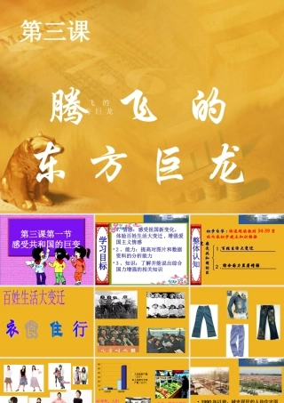 九年级政治 2-3(腾飞的东 方 巨 龙)课件鲁教版 课件