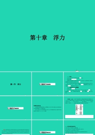 八年级物理下册 10.1 浮力课件 (新版)新人教版
