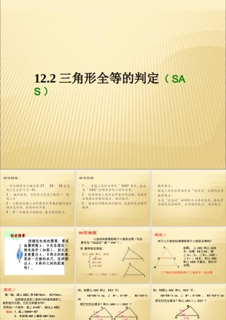 12.2三角形全等的判定(SAS)-