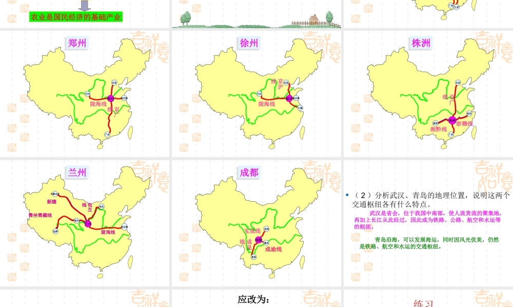 八年级地理 第一课时 因地制宜发展农业课件