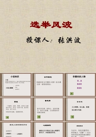 八年级语文选举风波课件3语文版 课件