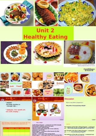 广东省Unit2 Healthy Eating 新课标 人教版 课件