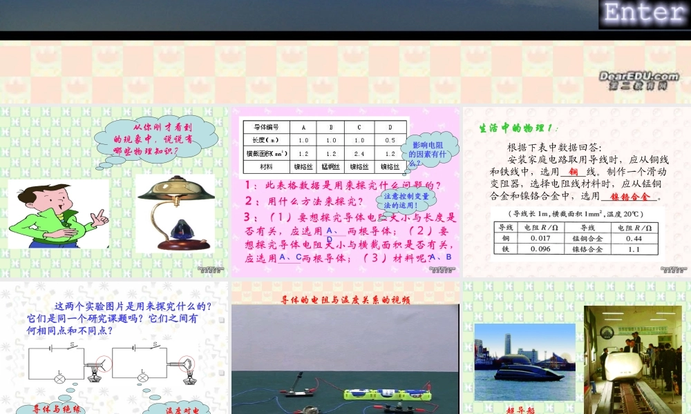 九年级物理欧姆定律复习课件 苏教版 课件