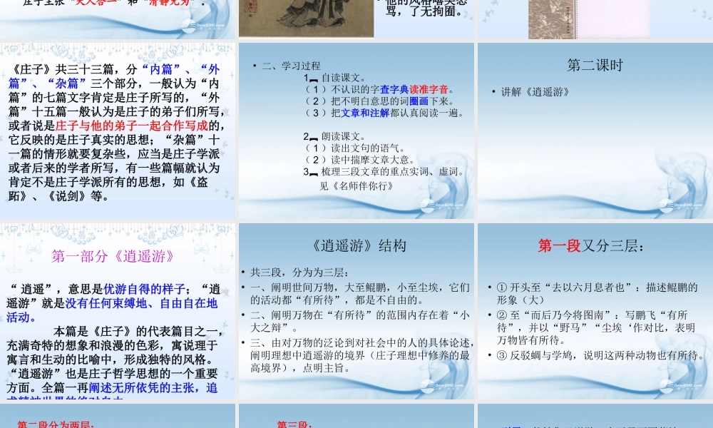 中学高三语文(神游物外)课件