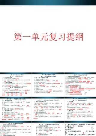 七年级生物上册 我们身边的生物复习课件 济南版 课件