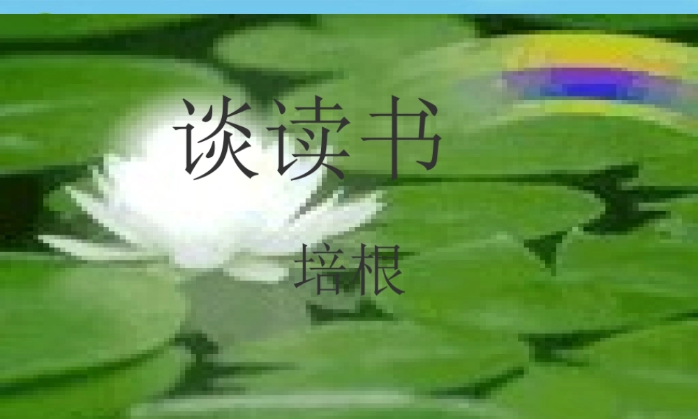 九年级语文上册(短文两篇·不求甚解·谈读书)优秀课件(42页) 人教新课标版 课件