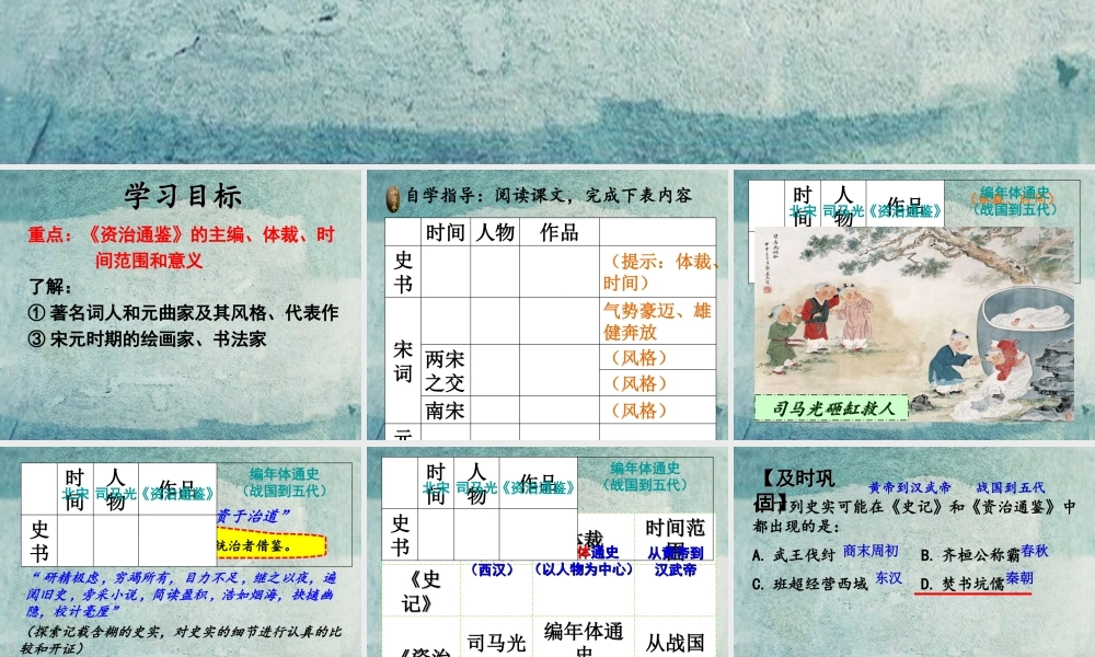 中学七年级历史下册 第14课 灿烂的宋元文化(二)课件 新人教版 课件