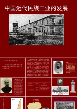 人教-八年级-上册-历史-课件-中国近代民族工业的发展