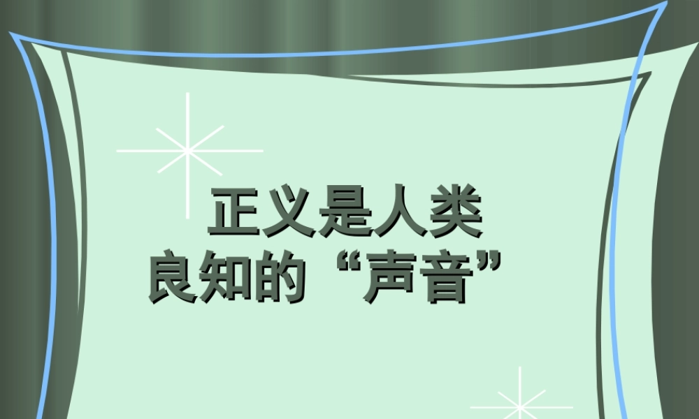 八年级政治 我们维护正义课件