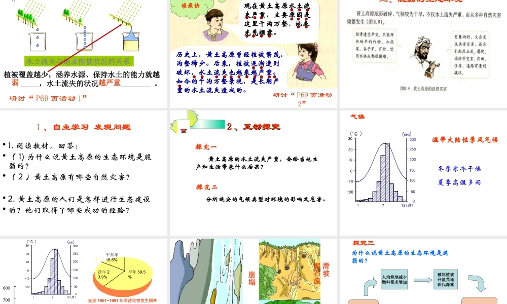 八年级地理 第八章 第一节 黄土高原课件