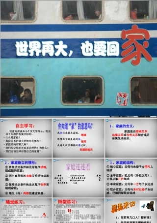 八年级政治上册 第一课 第一框 我知我家课件 新人教版 课件