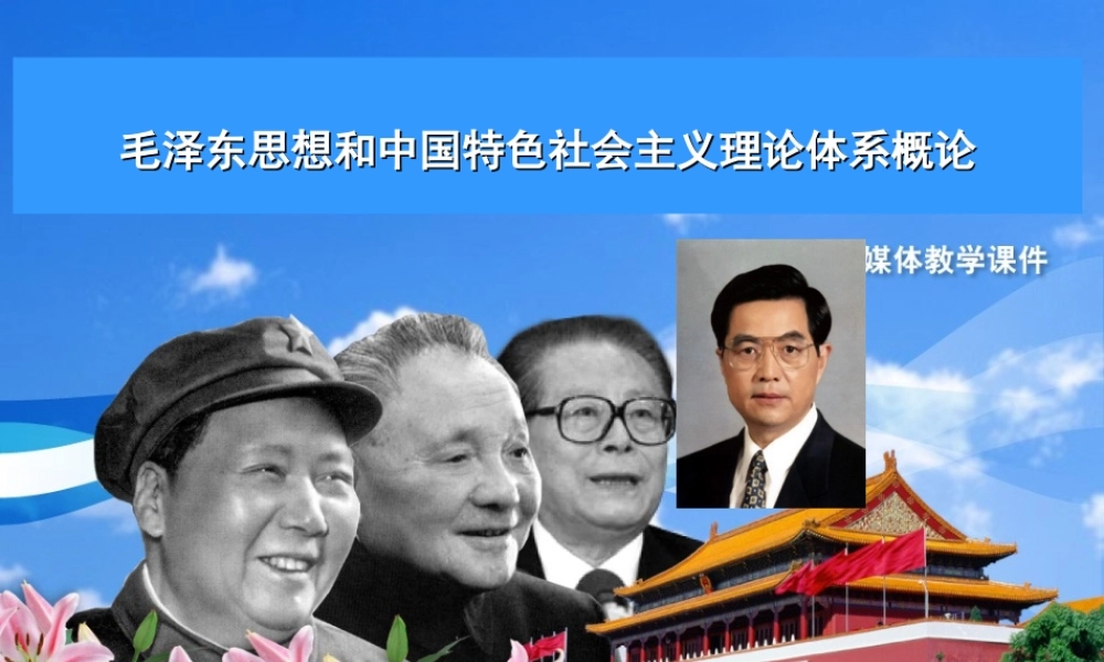 九年级政治 第三节 三个代表 课件1 教科版 课件