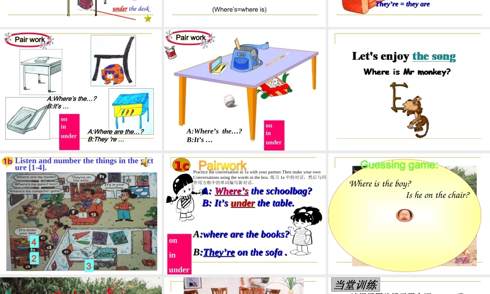 Unit4-where-is-my-schoolbag？公开课课件