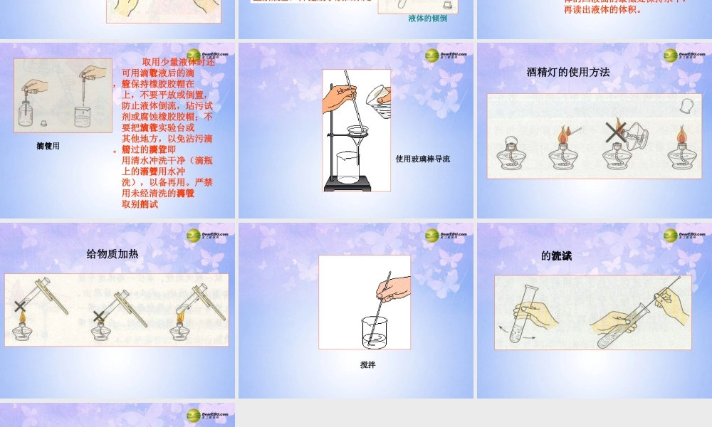 中学九年级化学上册 1.3 走进化学实验室课件 新人教版 课件