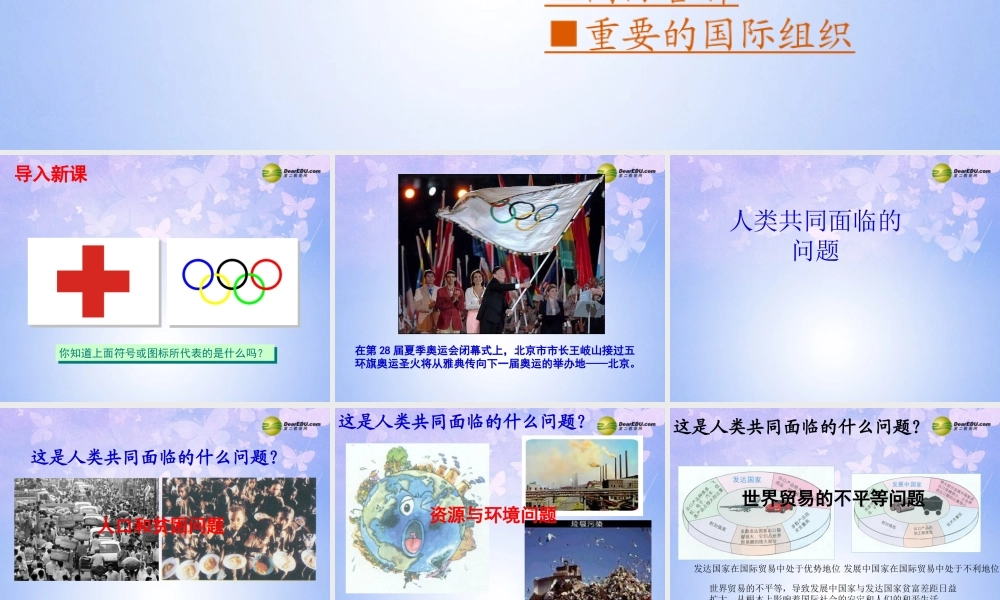 中学七年级地理上册 6.2 国际合作与国际组织课件 商务星球版 课件