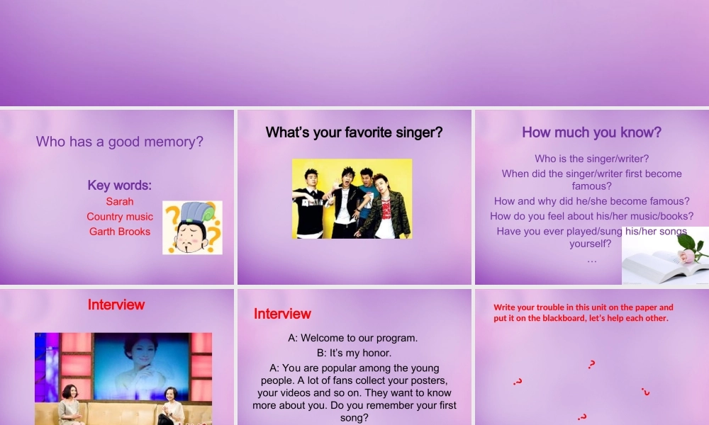 八年级英语下册 Unit 8 Have you ever read Treasure yetPeriod 4课件 (新版)人教新目标版 课件