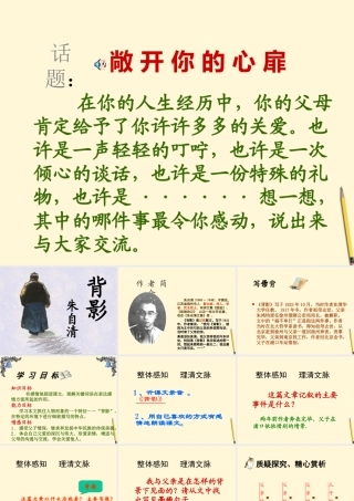 八年级语文(背影)课件