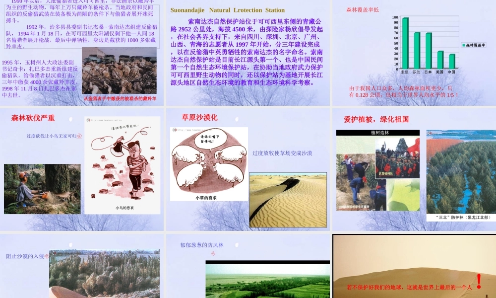 七年级生物第六章：爱护植被，绿化祖国 课件