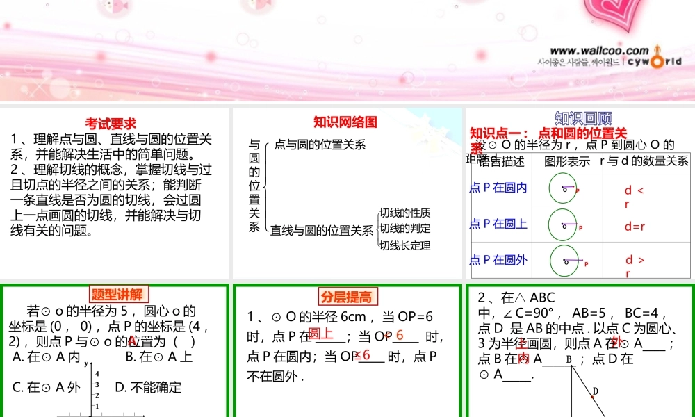 29.2直线与圆的位置关系